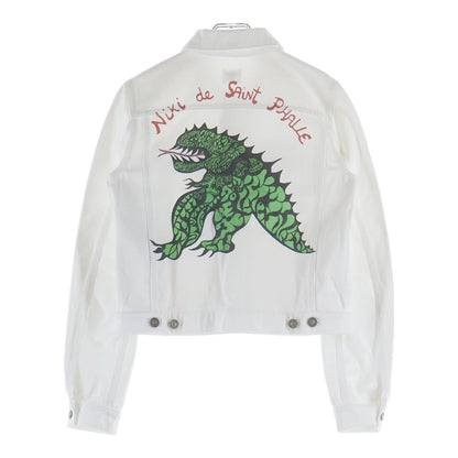 Dior Niki de Saint Phalle Cropped Jacket Ecru de Denim White