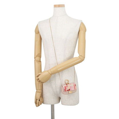 Fendi Charm Nano Baguette Canvas Handbag — view 5