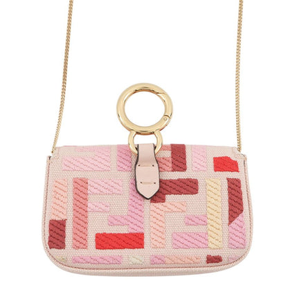 Fendi Charm Nano Baguette Canvas Handbag — view 3