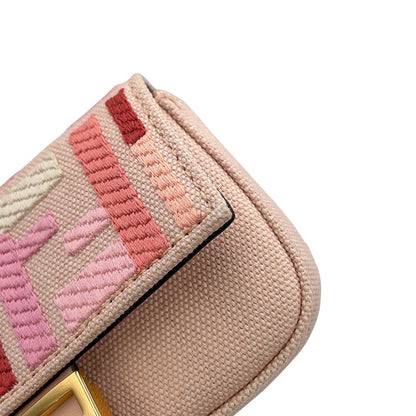Fendi Charm Nano Baguette Canvas Handbag — view 7