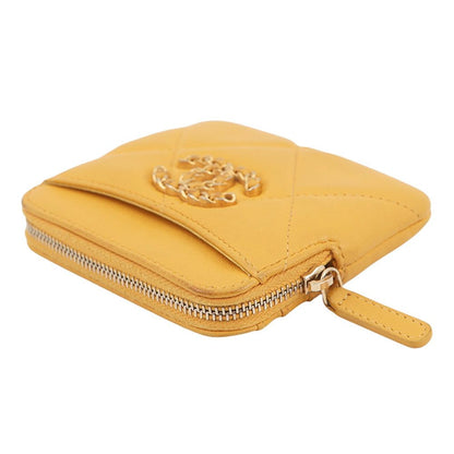 Chanel Coin Case CC Logo 19 Zip Purse Lambskin — view 2
