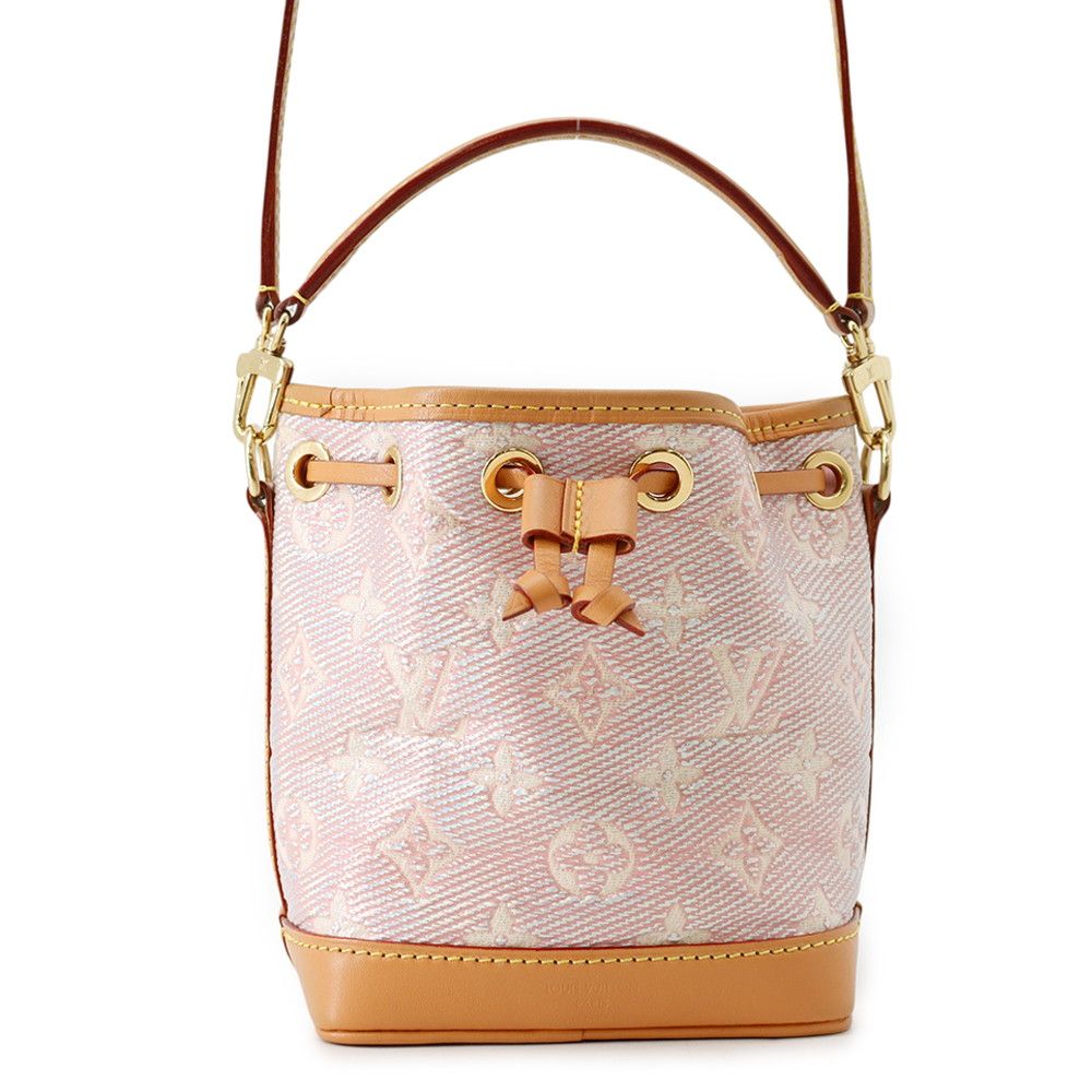 Louis Vuitton Monogram Laminated Jacquard Nano Noe 2-Way Shoulder Bag