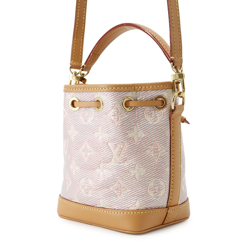 Louis Vuitton Monogram Laminated Jacquard Nano Noe 2-Way Shoulder Bag — view 2