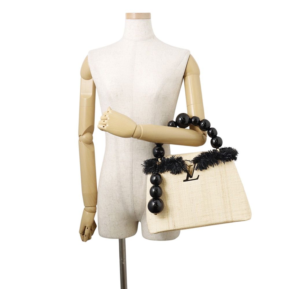 Louis Vuitton Handbag Raffia Capucines Jean Michel Othoniel Arty Collection — view 4