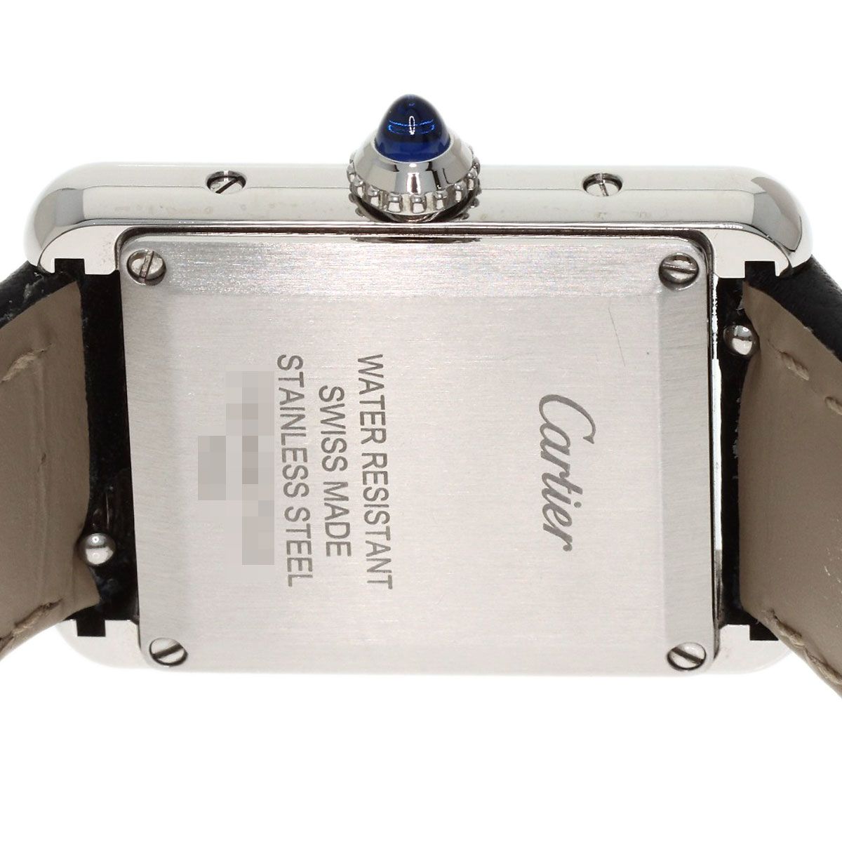 Cartier Must Tank SM Watch SS Leather — view 6