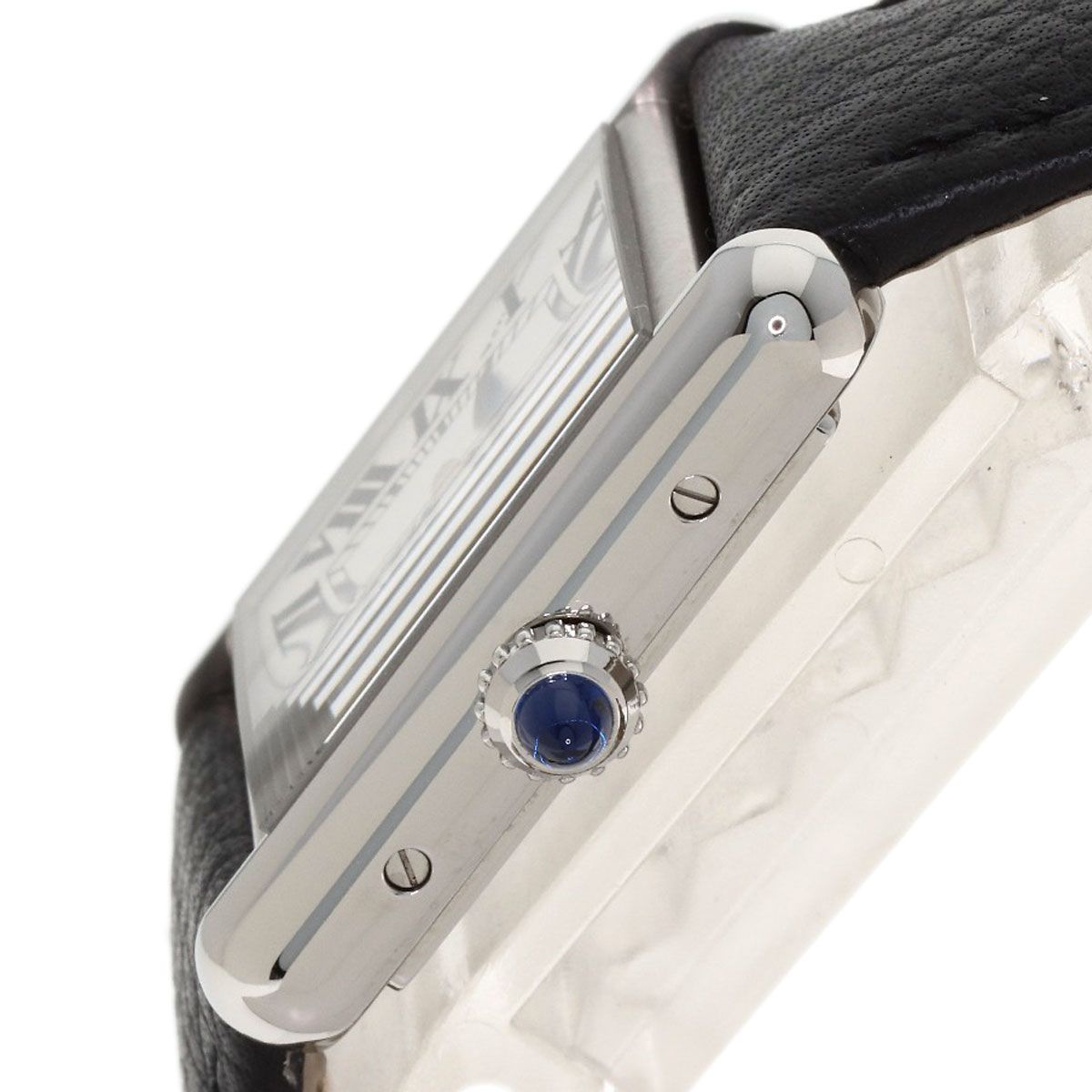 Cartier Must Tank SM Watch SS Leather — view 5