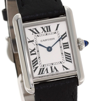 Cartier Must Tank SM Watch SS Leather — view 4
