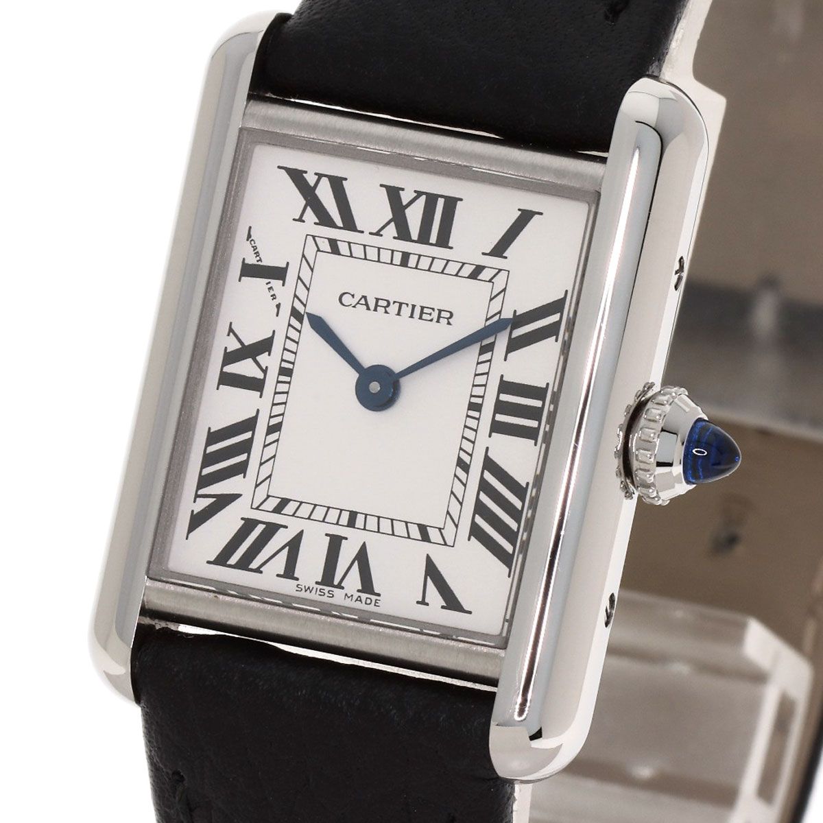 Cartier Must Tank SM Watch SS Leather — view 3