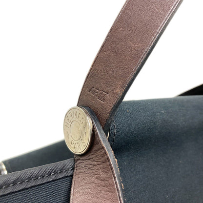 Hermes Kabak Elan Silver Tote Bag Canvas — view 7