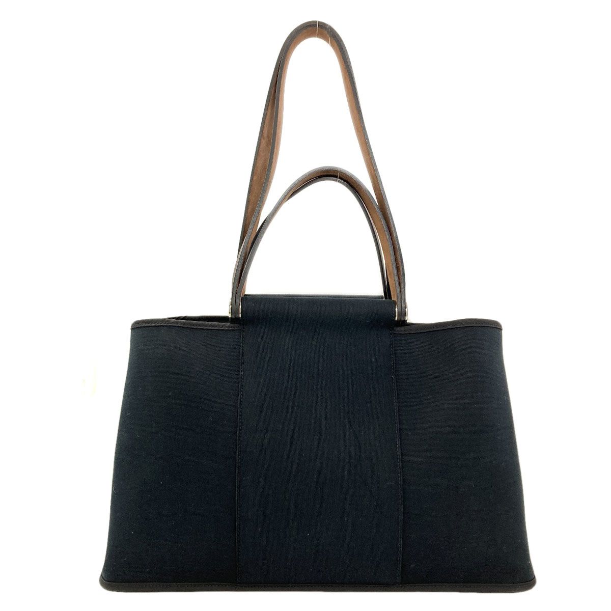 Hermes Kabak Elan Silver Tote Bag Canvas — view 2