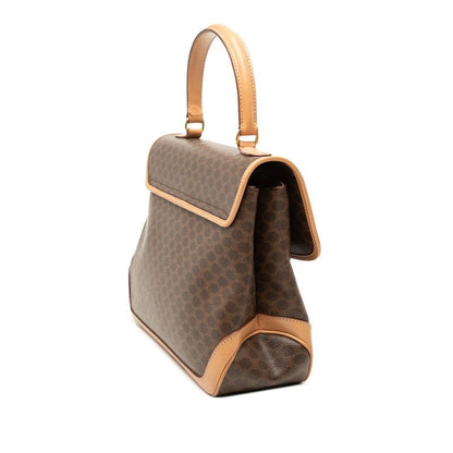 Celine Macadam Handbag Brown Leather — view 2