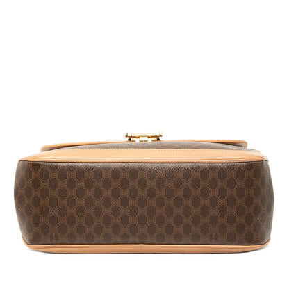 Celine Macadam Handbag Brown Leather — view 3