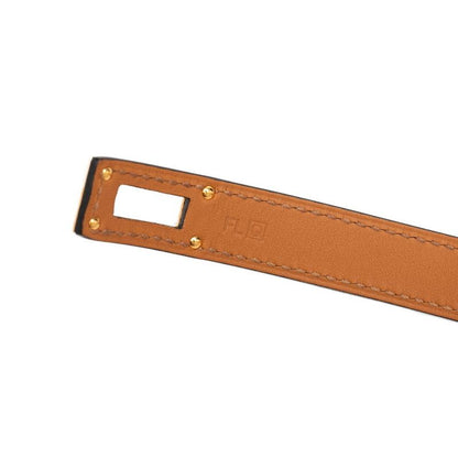 Hermes Kelly Double Tour Bracelet Black Leather Plated — view 5
