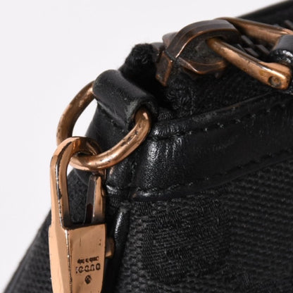 Gucci Sherry Line Chain Bag GG Canvas Black Gold — view 7