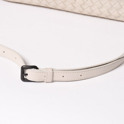 Bottega Veneta Intrecciato 2-Way Shoulder Bag Off White Black — view 7