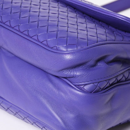 Bottega Veneta Intrecciato Nappa Messenger Shoulder Bag Leather Lambskin Purple — view 8