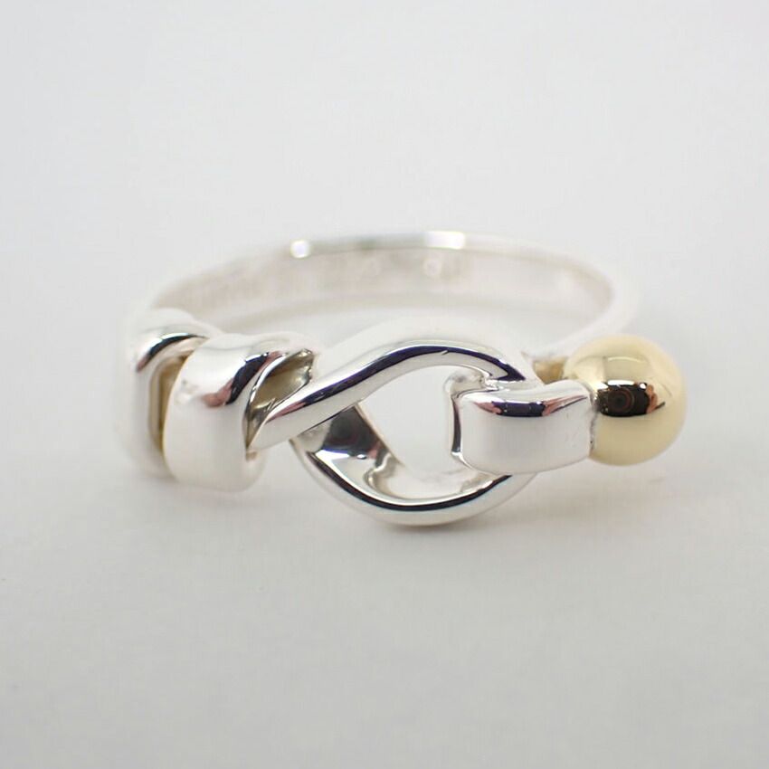 Tiffany & Co 925 750 Hook Eye Ring — view 6