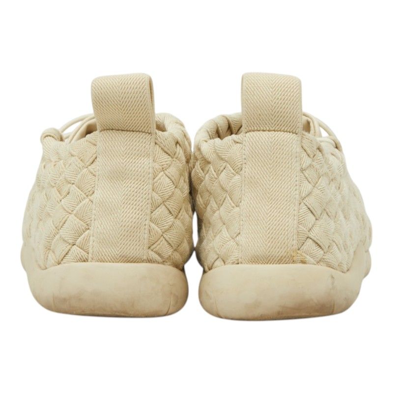 Bottega Veneta Intrecciato Plat Sneakers Low-Cut Green Canvas 42 — view 3