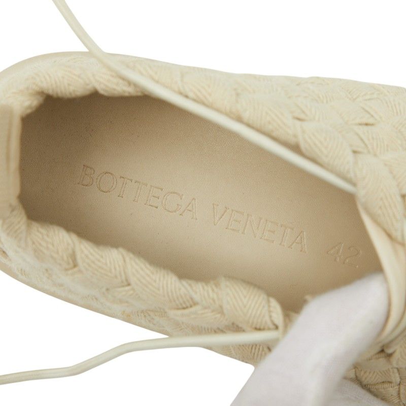 Bottega Veneta Intrecciato Plat Sneakers Low-Cut Green Canvas 42 — view 5