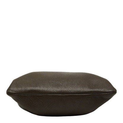 Prada Shoulder Bag Crossbody Dark Brown Leather — view 3