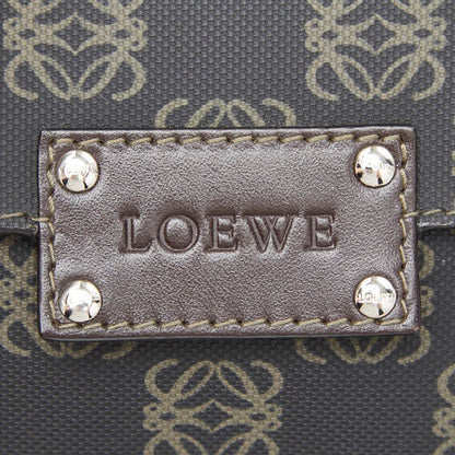 Loewe Anagram Crossbody Shoulder Bag Back Black Brown Leather — view 7