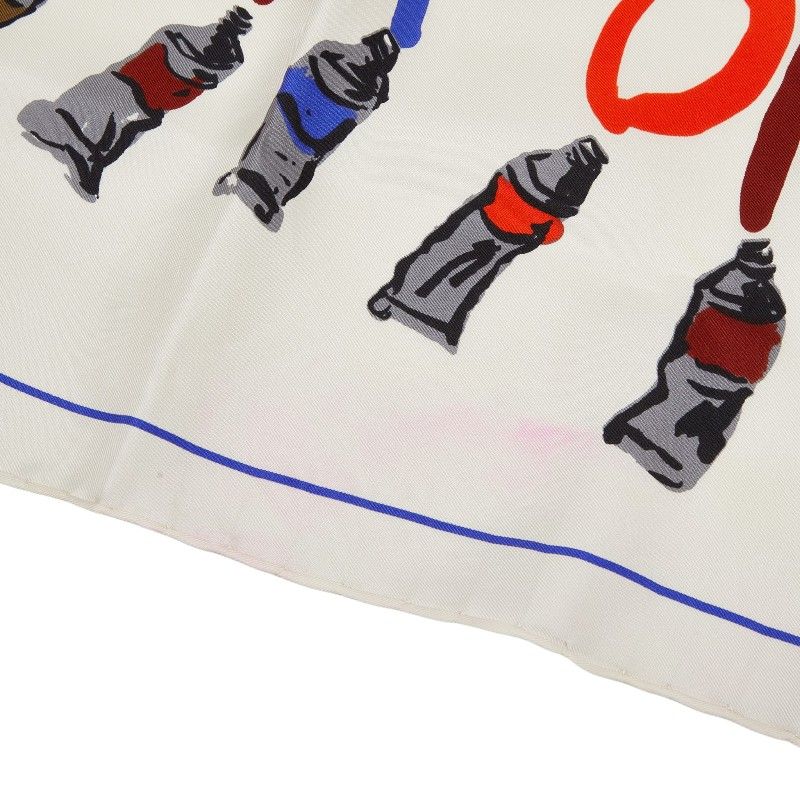 Louis Vuitton Paint Pattern Scarf Large Multicolor Silk — view 3