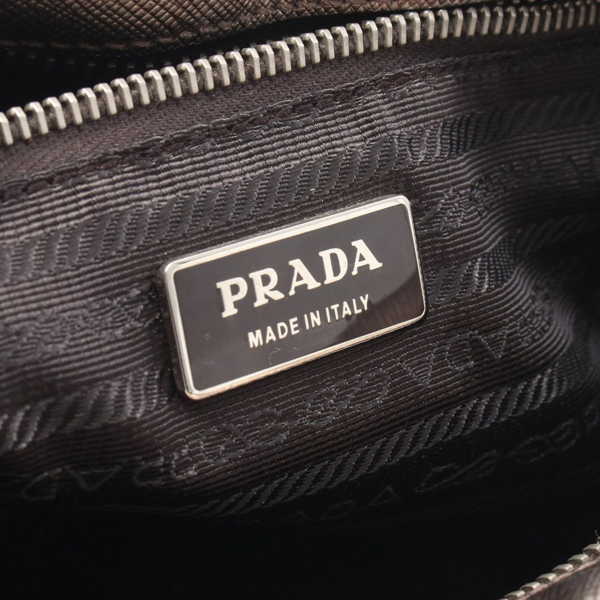 Prada Handbag Galleria Gold Leather Triangle Logo Hand Bag — view 4