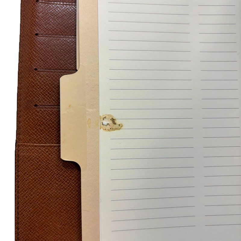 Louis Vuitton Monogram Agenda System Planner Brown Leather — view 8