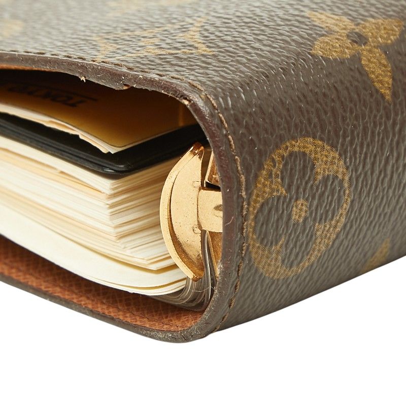 Louis Vuitton Monogram Agenda System Planner Brown Leather — view 5