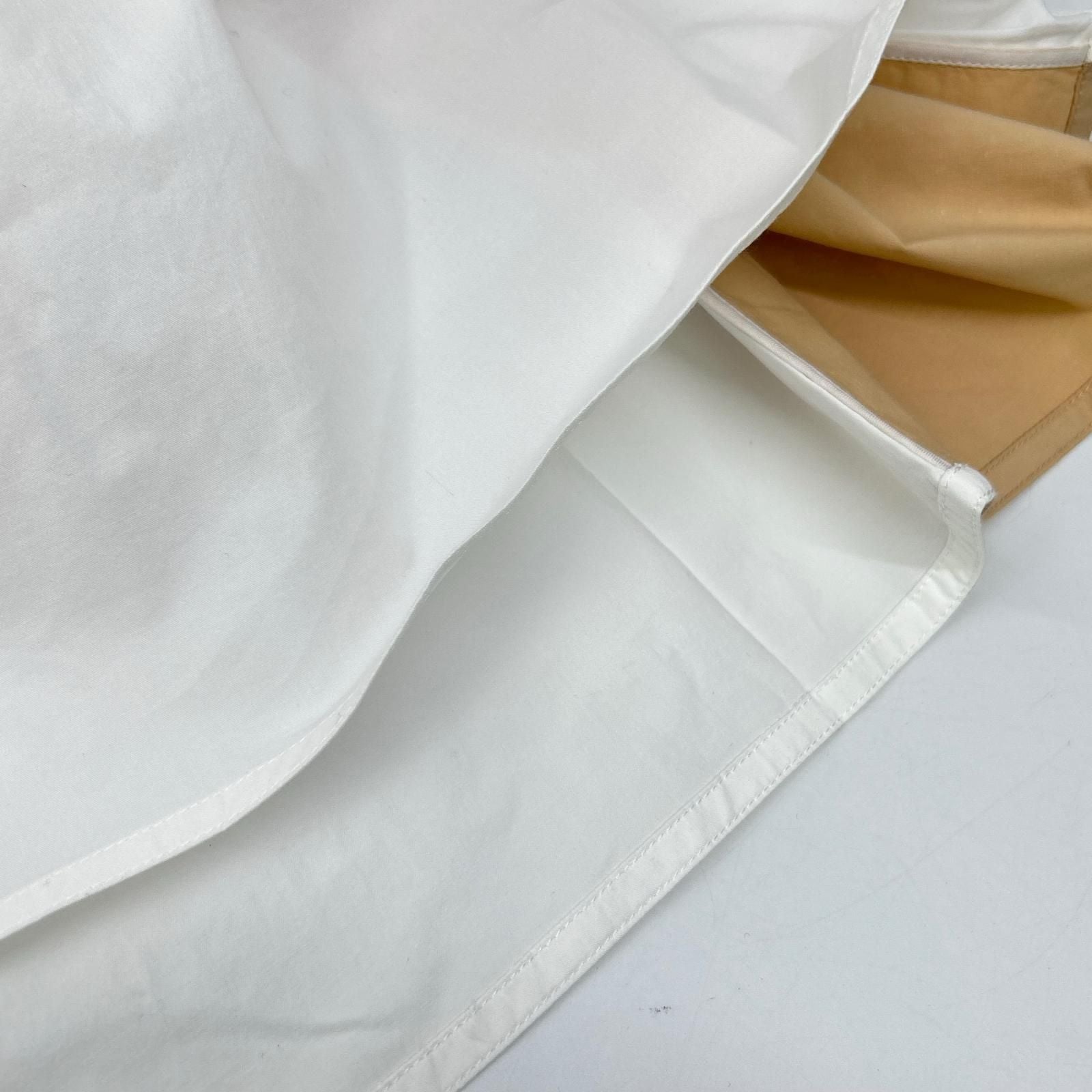 Loro Piana White Beige Cotton Drawstring Dress 40 — view 7