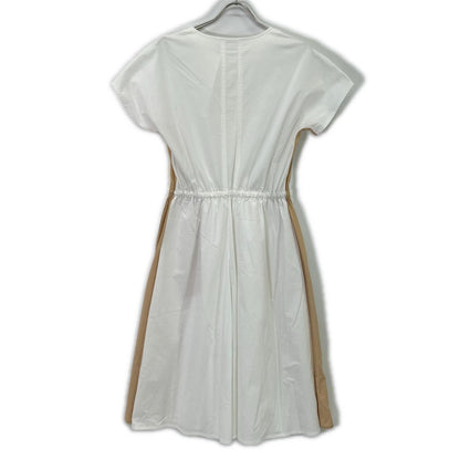 Loro Piana White Beige Cotton Drawstring Dress 40 — view 2