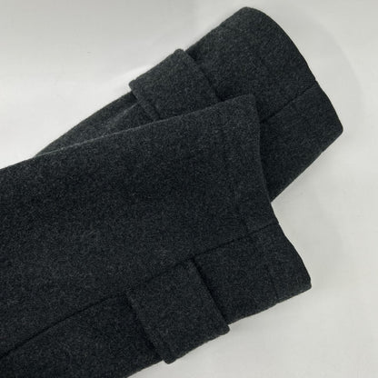 Celine Phoebe Philo Era Charcoal Gray Wool Lambskin Hooded Duffle Coat 34 — view 8