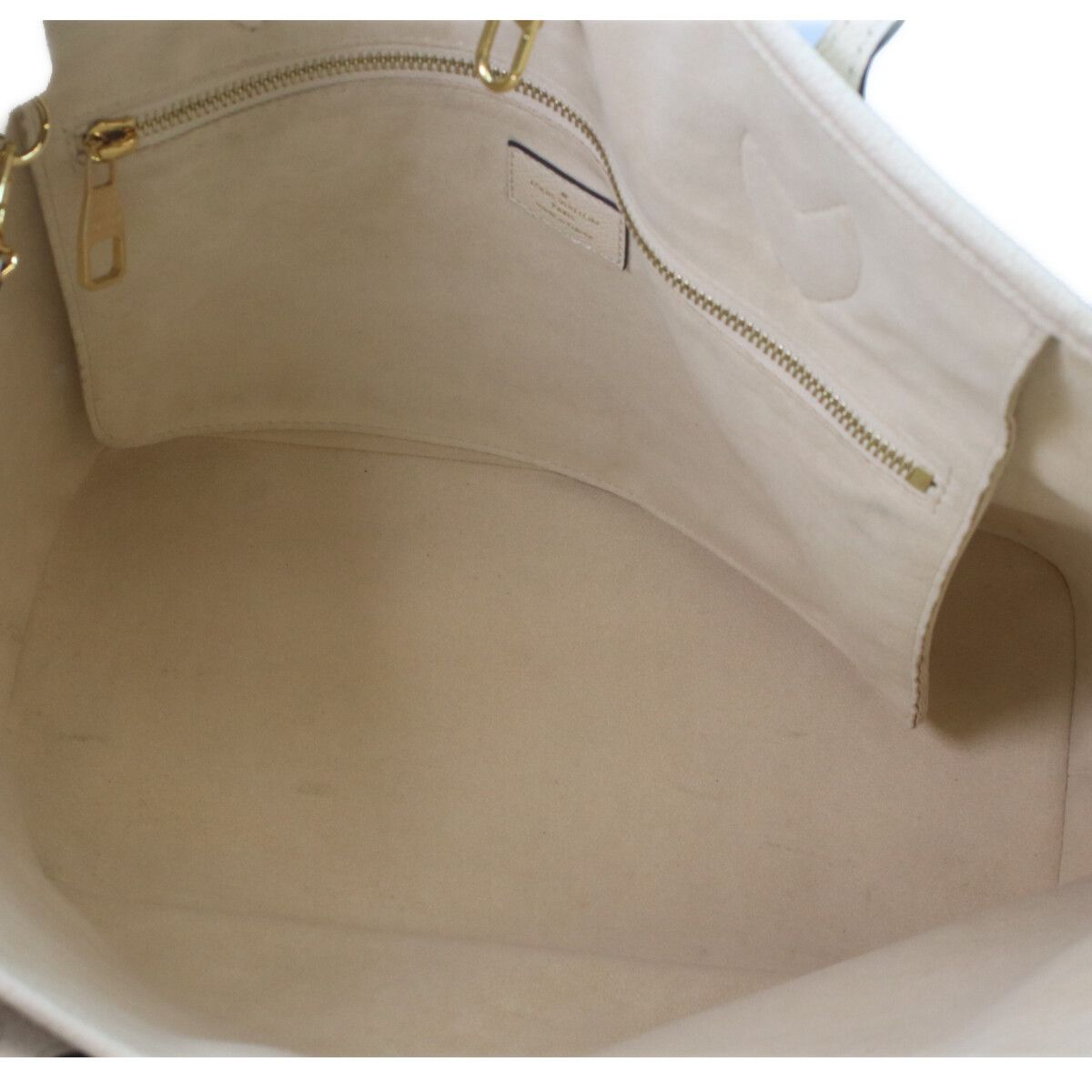 Louis Vuitton Monogram Empreinte Cream Neverfull — view 6