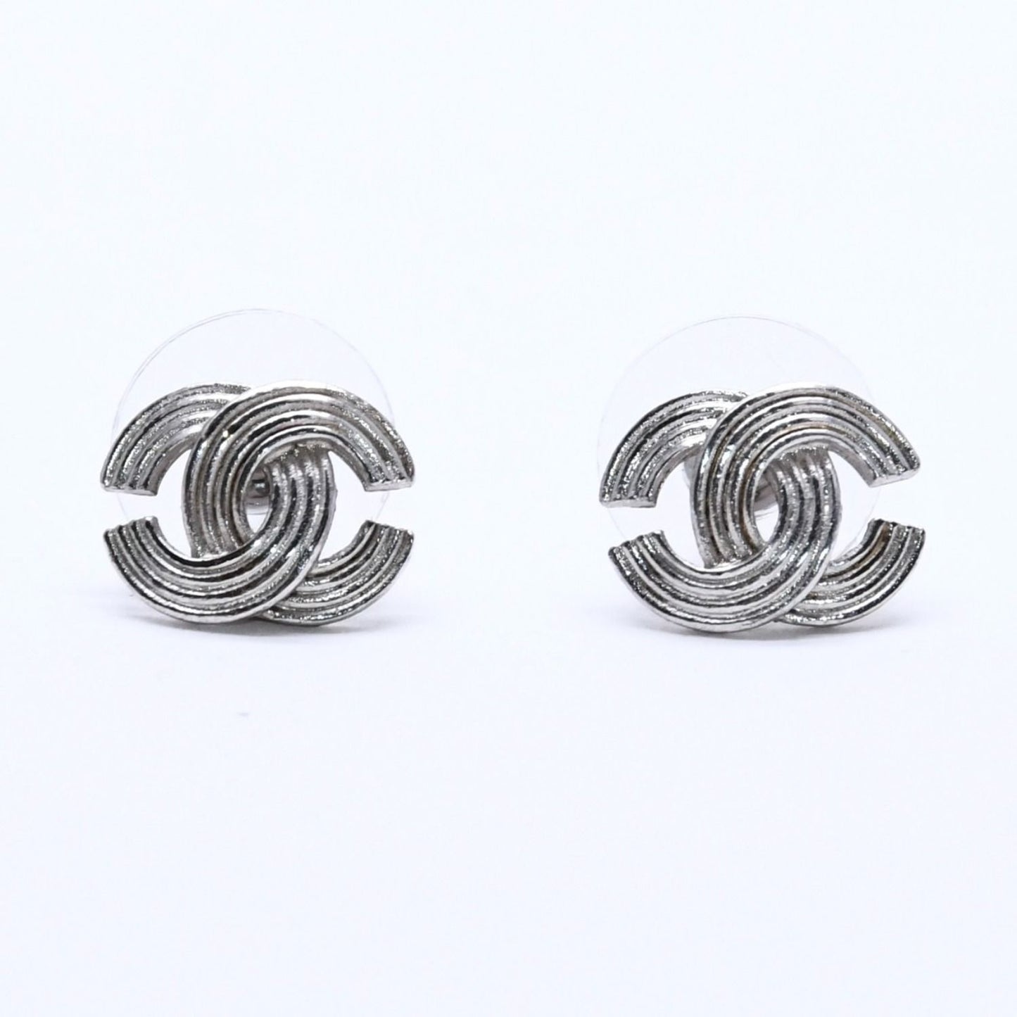 Chanel CC Logo Earrings 00 Metal Silver