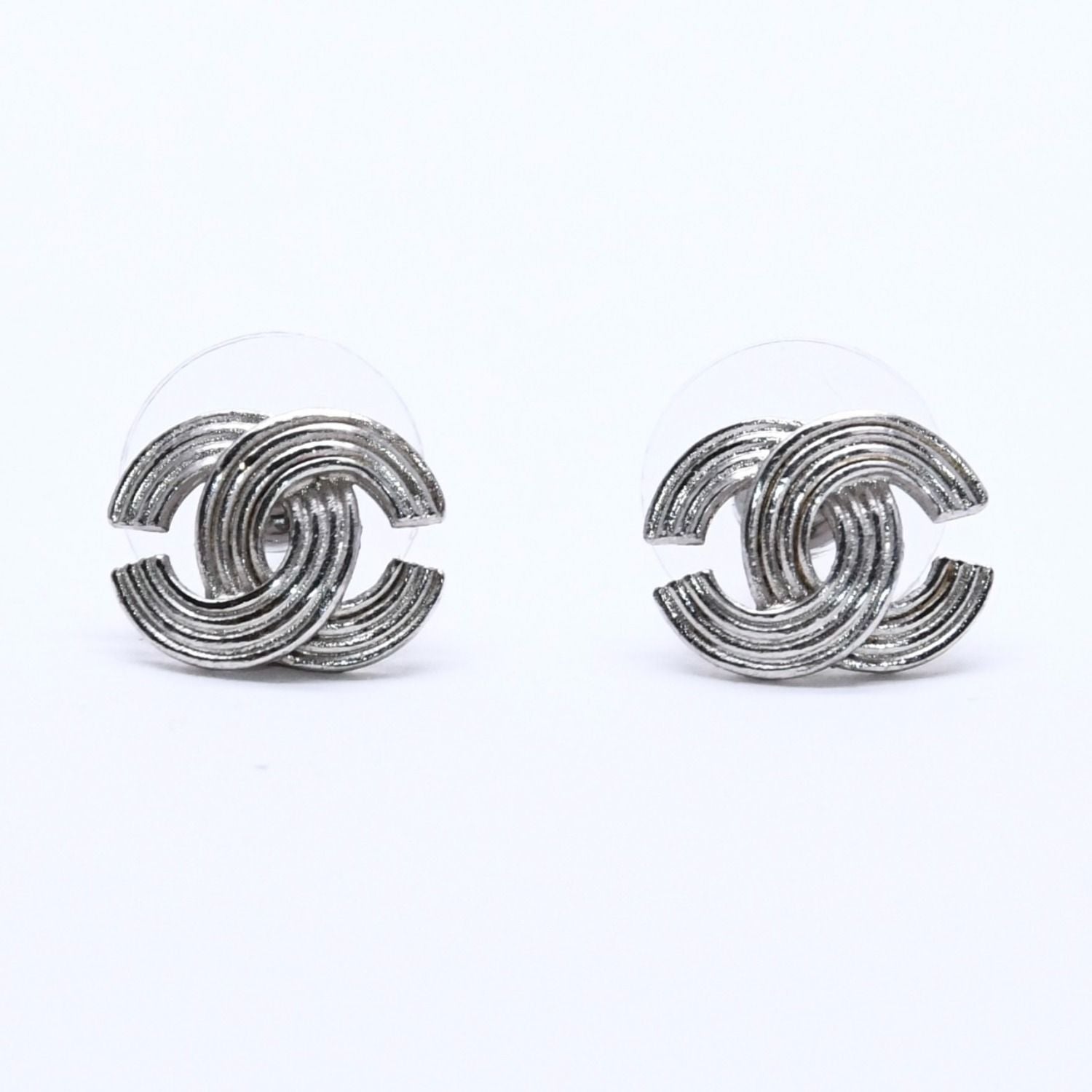 Chanel CC Logo Earrings 00 Metal Silver