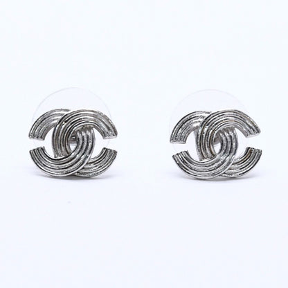 Chanel CC Logo Earrings 00 Metal Silver