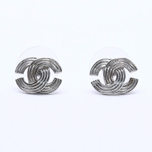 Chanel CC Logo Earrings 00 Metal Silver