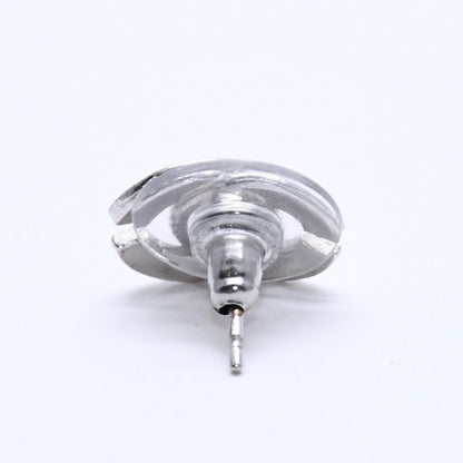 Chanel CC Logo Earrings 00 Metal Silver — view 5