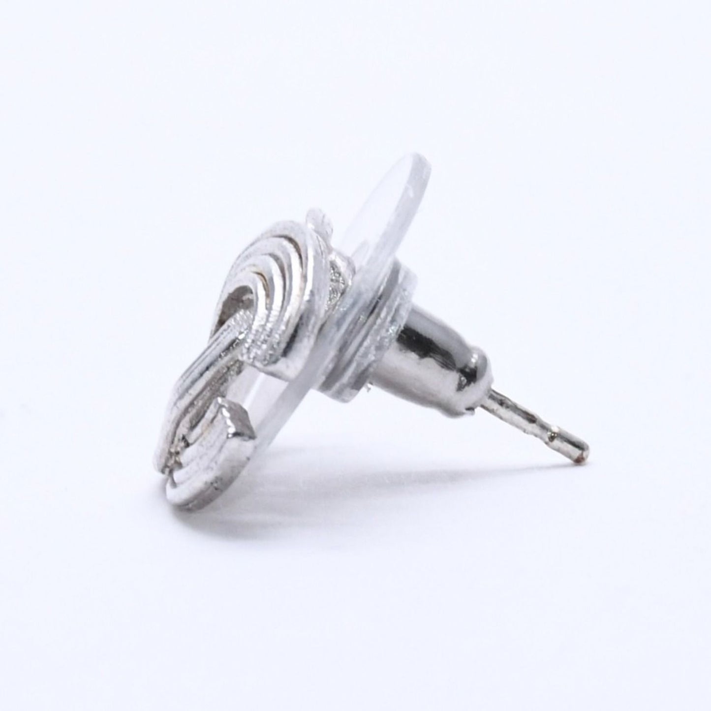 Chanel CC Logo Earrings 00 Metal Silver — view 4
