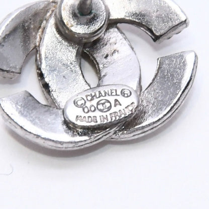 Chanel CC Logo Earrings 00 Metal Silver — view 8