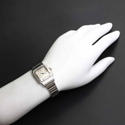 Cartier Santos Galbee SM Watch Ivory Quartz — view 3