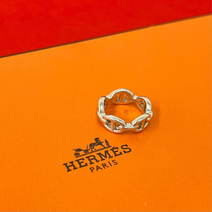 Hermes Enchainee Ring 925 Sterling Silver