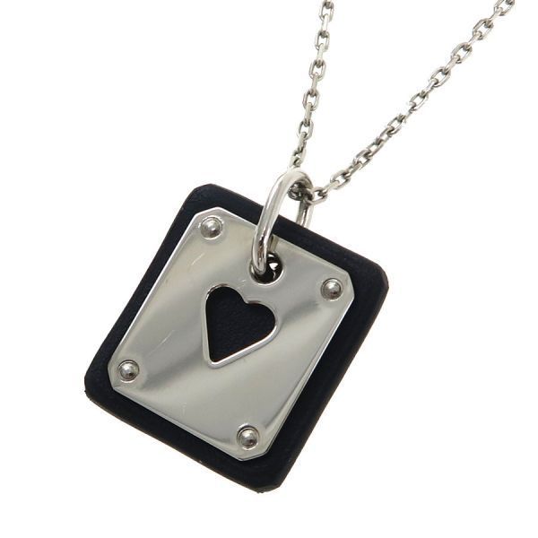 Hermes Ass Doucle Necklace Silver — view 2