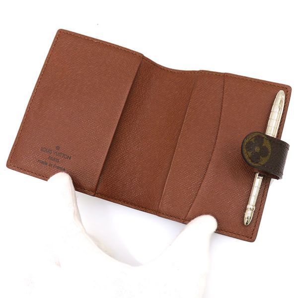 Louis Vuitton Monogram Agenda Mini With Ballpoint Pen Brown — view 3