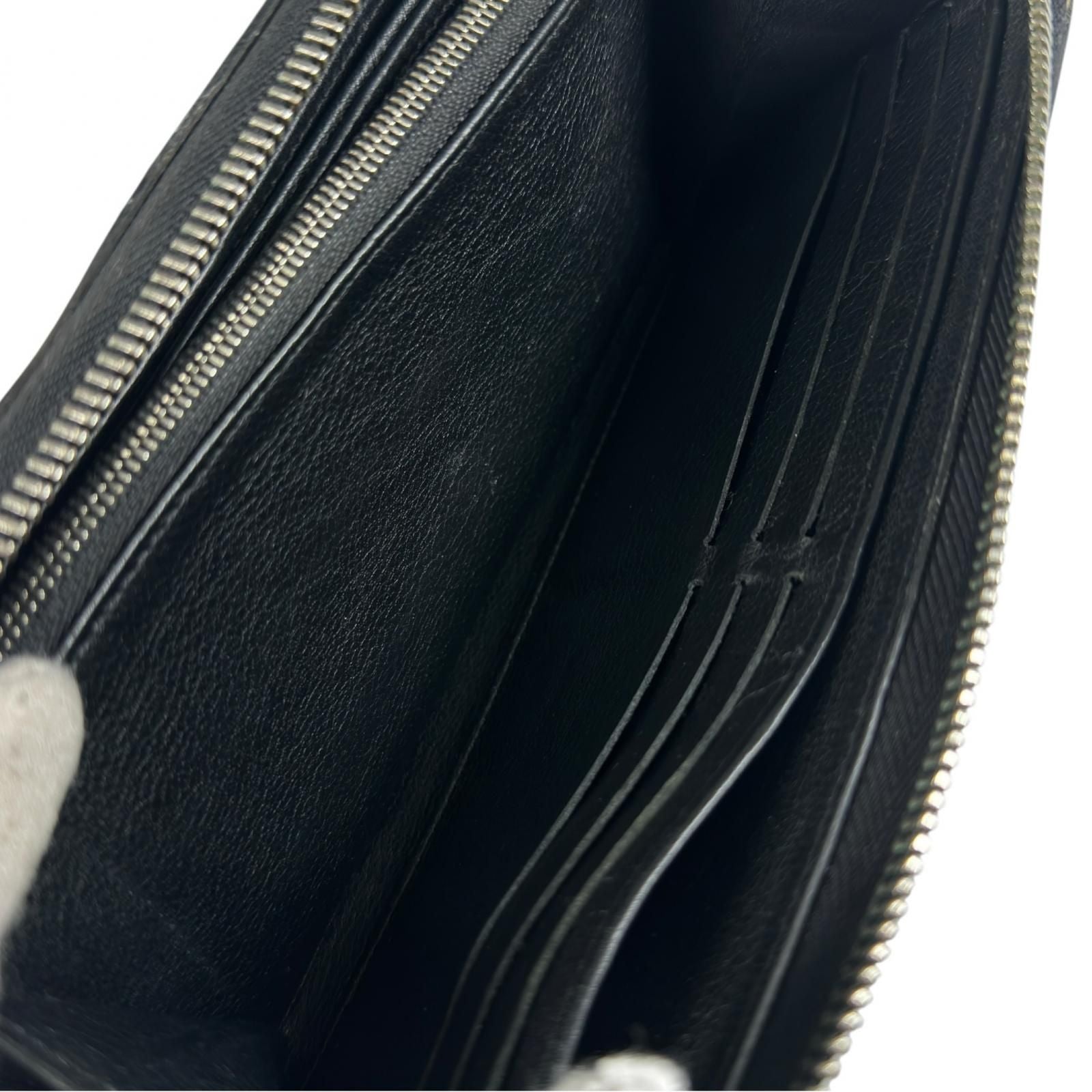 Louis Vuitton Mahina Zippy Wallet Monogram Canvas Black — view 6