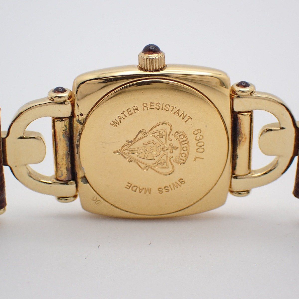 Gucci Quartz Watch Gold Brown Leather — view 8