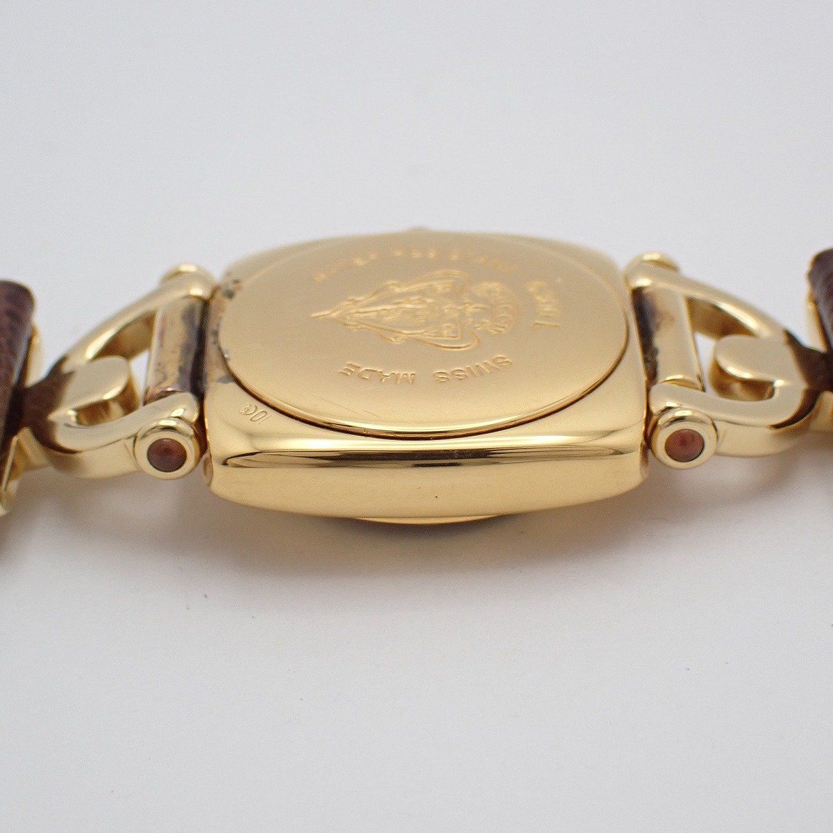 Gucci Quartz Watch Gold Brown Leather — view 7