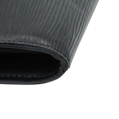 Louis Vuitton Epi Pochette Accessoire Handbag Noir Black Leather — view 5