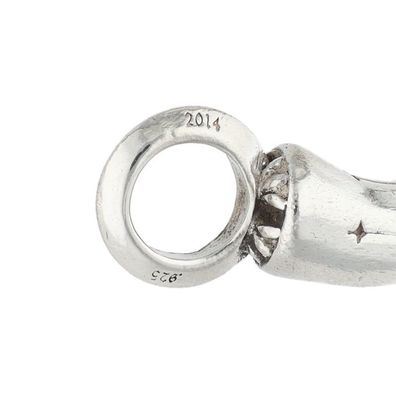Chrome Hearts Cornicello Small Silver Pendant — view 4