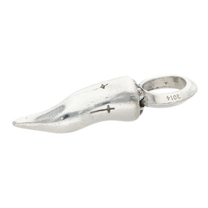 Chrome Hearts Cornicello Small Silver Pendant — view 5